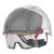 EVO VISTA LENS VENTED WHITE/SMOKE HELMET - WHEEL RATCHET - CLEAR LENS